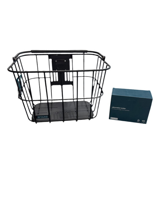 Around ACE VR-ALU mand afneembaar met stuurpenhouder mat zwart