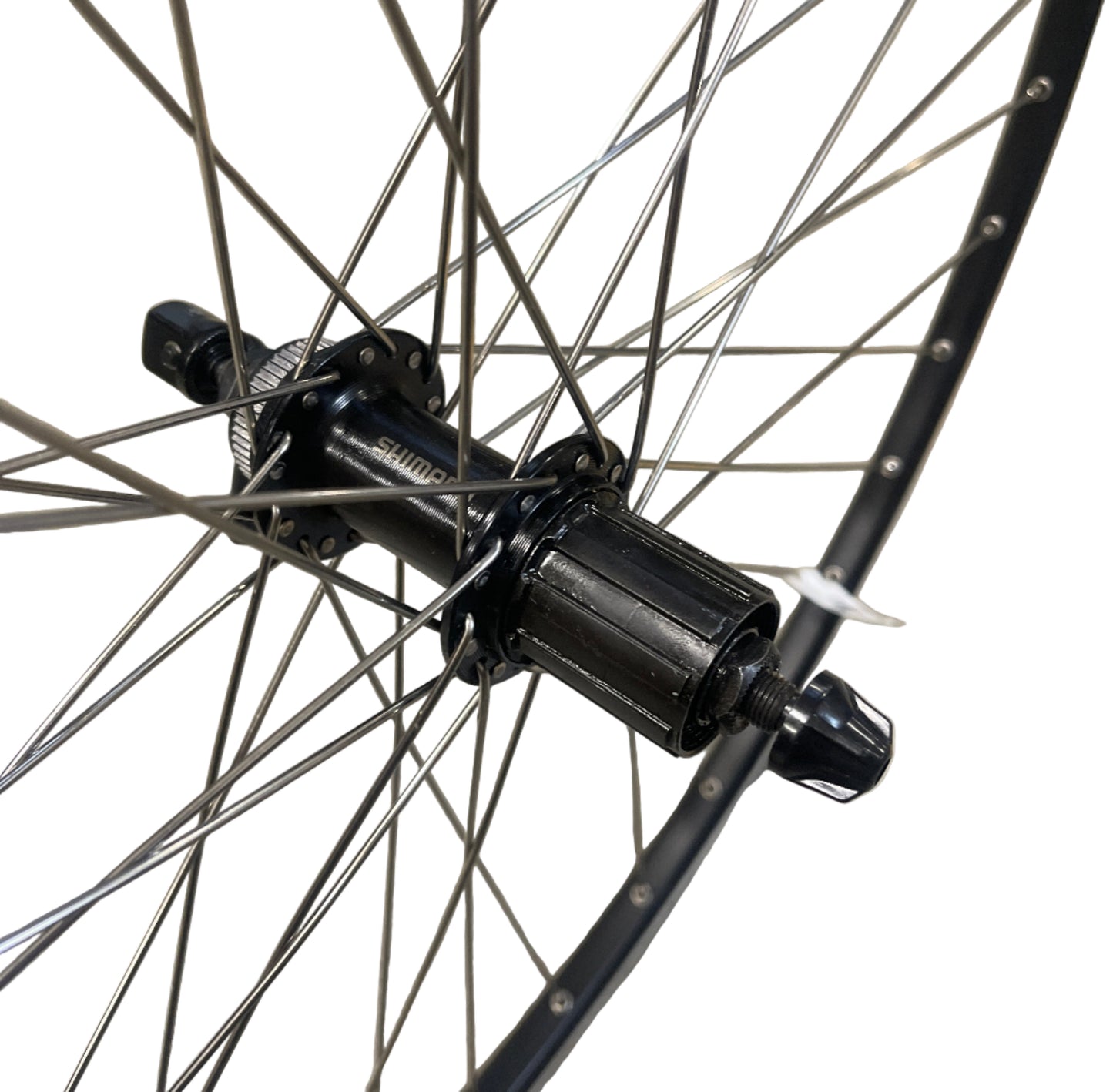 Achterwiel 813635 28" race 13-622 alu. zwart Chrina Shimano cassette QR centre lock