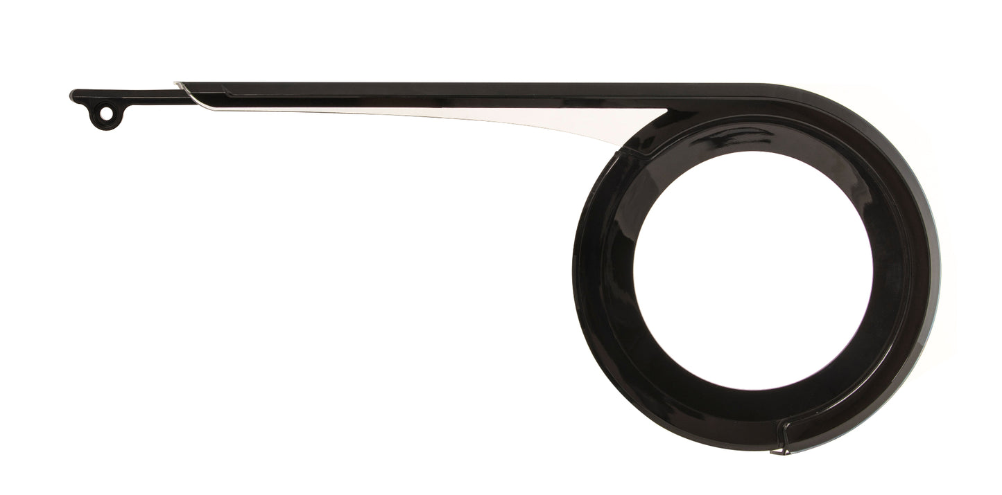 Herrmans kettingscherm Halo 38 Ø125mm 308mm transparant/mat zwart