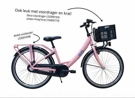 ALDO Wave Carino 24" meisjesfiets 3GRN - delicate mauve 'lila'