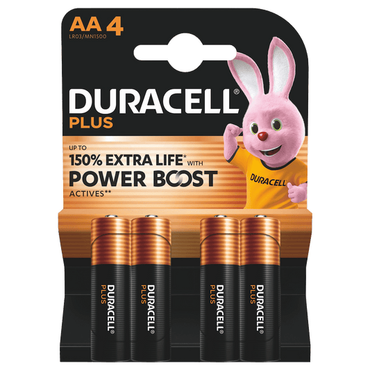 Batterij Duracell Plus Power Boost AA (4)