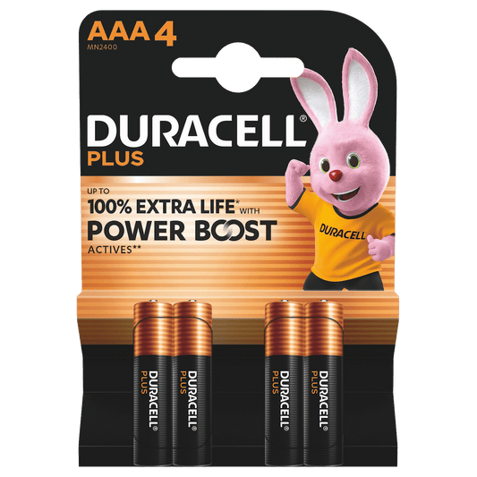 Batterij Duracell Plus Power Boost AAA (4)