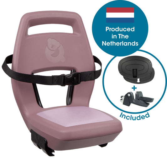 Qibbel Q368 Junior 6+ Plum Rose – roze/roze – incl. voetsteunen en voetbeschermingsplaten
