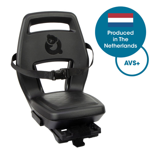 Qibbel Q392 Junior 6+ AVS+ Midnight Black-zwart/zwart inclusief voetsteunen en voetbeschermingsplaten.