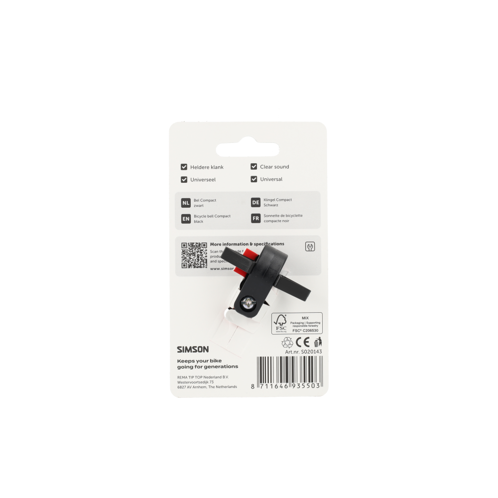 Simson S020143 bel Compact zwart