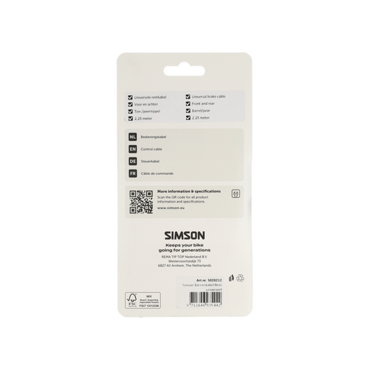 Simson S020212 binnenkabel rem Universeel