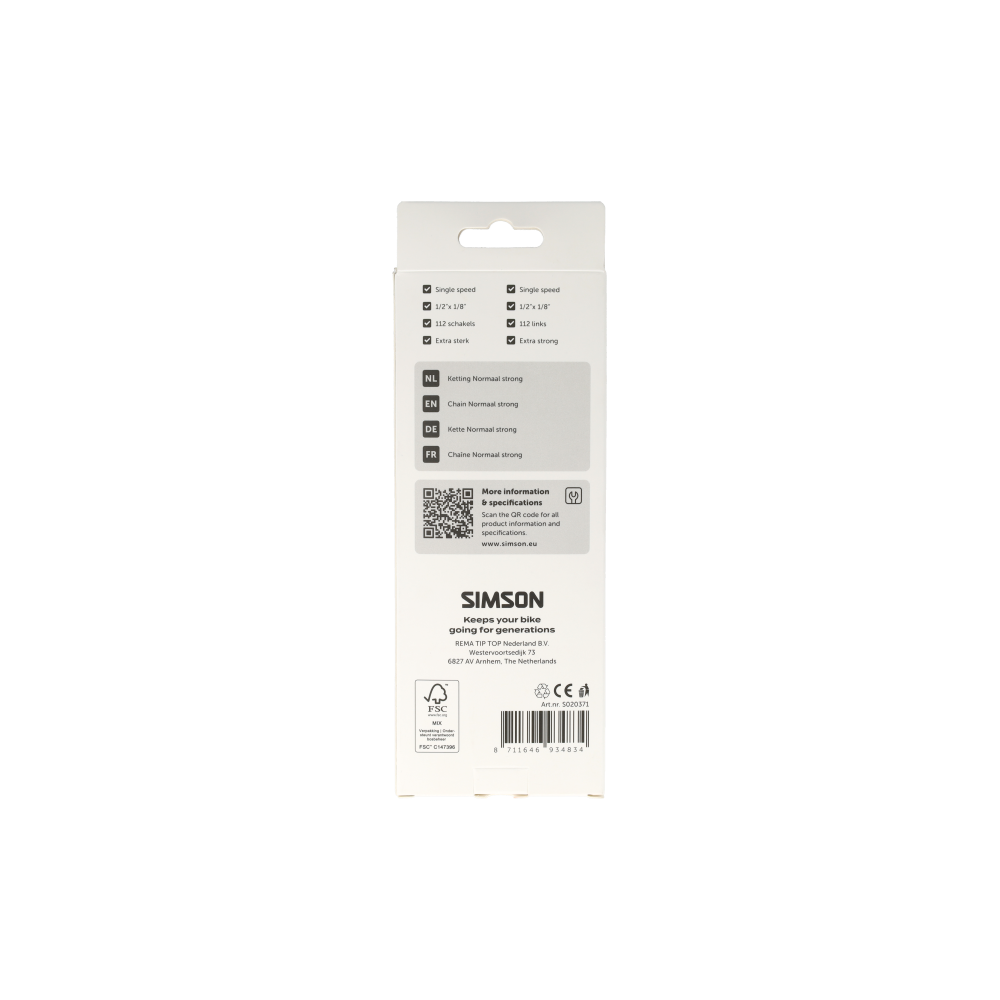 Simson S020371 ketting Normaal Strong