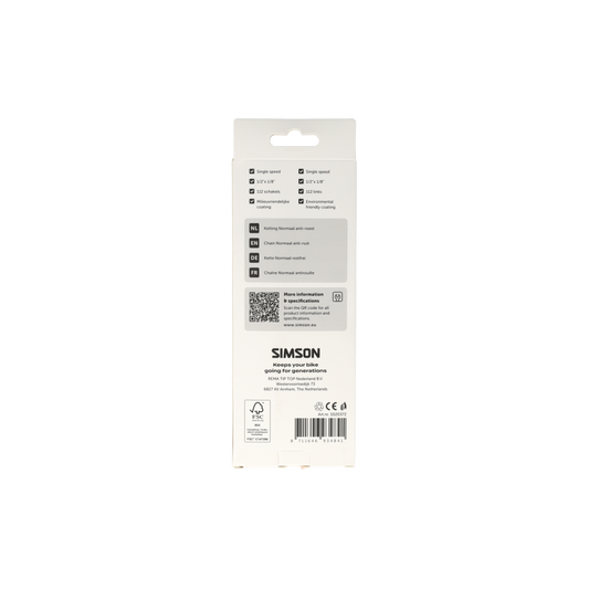 Simson S020372 ketting Normaal Anti-roest