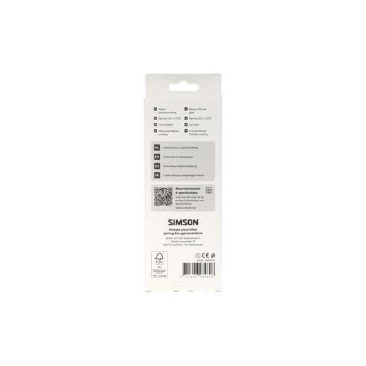 Simson S020376 ketting voor Nexus Naafversnelling
