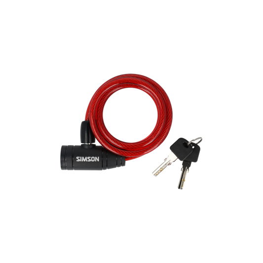 Simson S020838 spiraalkabelslot kinder 8mm x 90cm