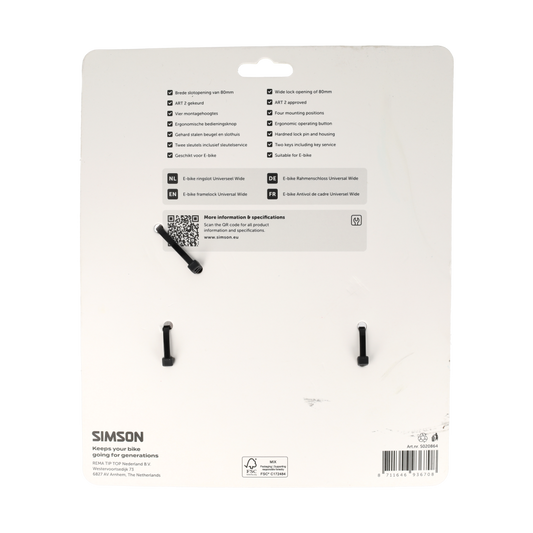 Simson S020864 ringslot Universeel Wide 80mm ART**
