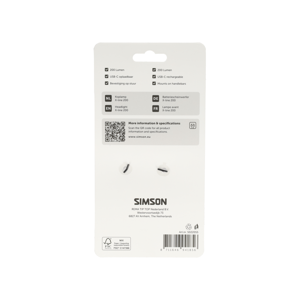 Simson S022055 Aurora koplamp X-line 200