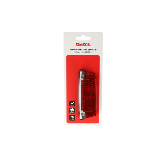 Simson S022062 Aurora achterlicht E-line E100C-B