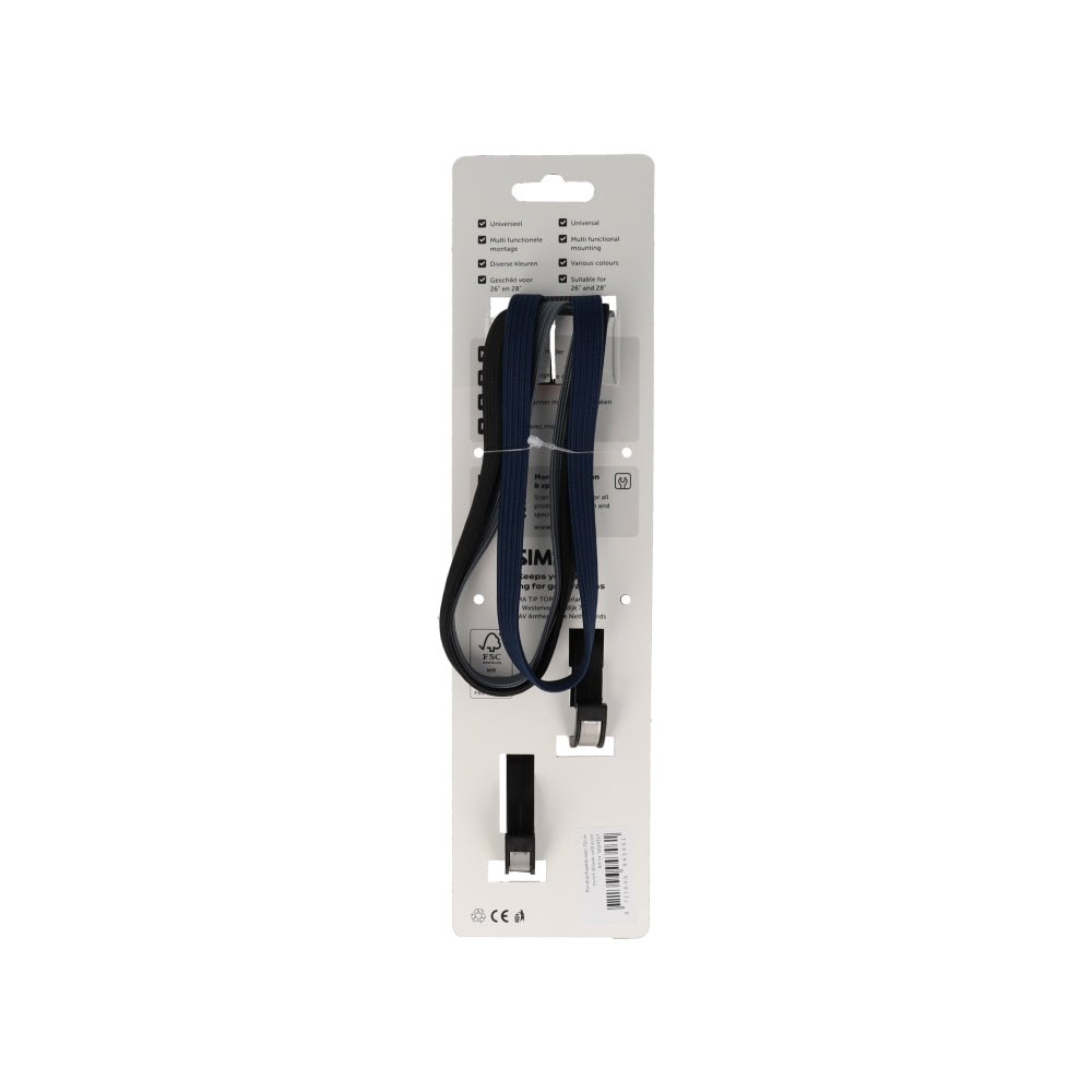 Simson S024317 karabijnhaakbinder 71cm zwart-blauw-antraciet
