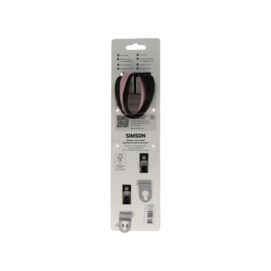 Simson S024324 triobinder 24" meisje zwart-roze