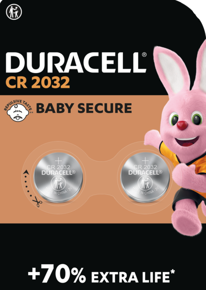 Batterij Duracell knoopcell CR2032DU (2)
