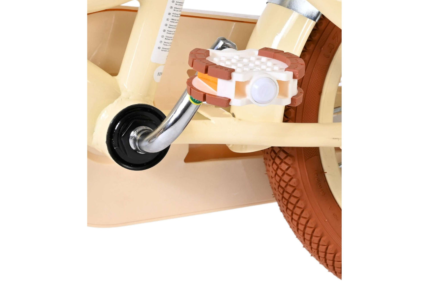 Volare Ashley kinderfiets 12" meisjes crème