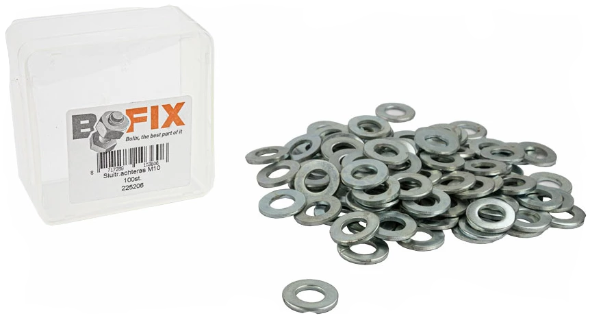 Sluitring achteras M10