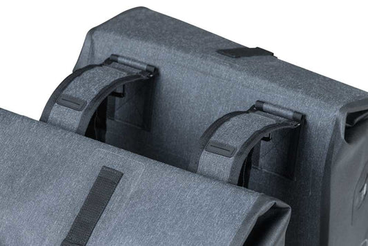 Basil 17796 Urban Dry Double Bag 50L. charcoal melee