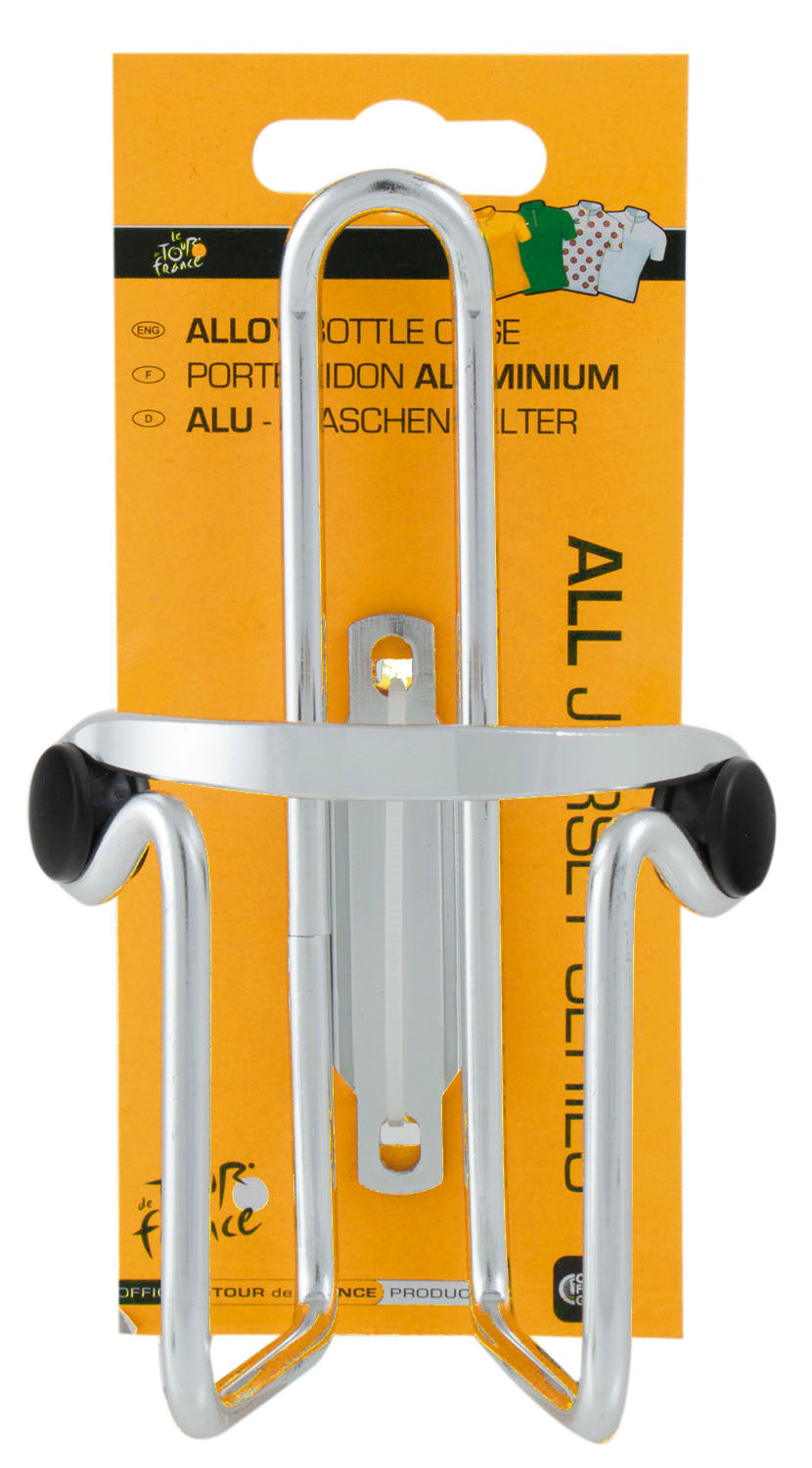 TDF bidonhouder alu. zilver met beschermdoppen