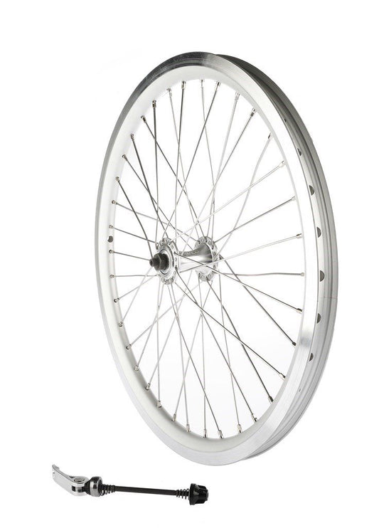 Dahon voorwiel 20“x 36G DW velg Comp/70mm. QR naaf zilver