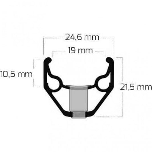 Velg 26' - 14 ZAC2000 26"-559 alu. 36 gts.
