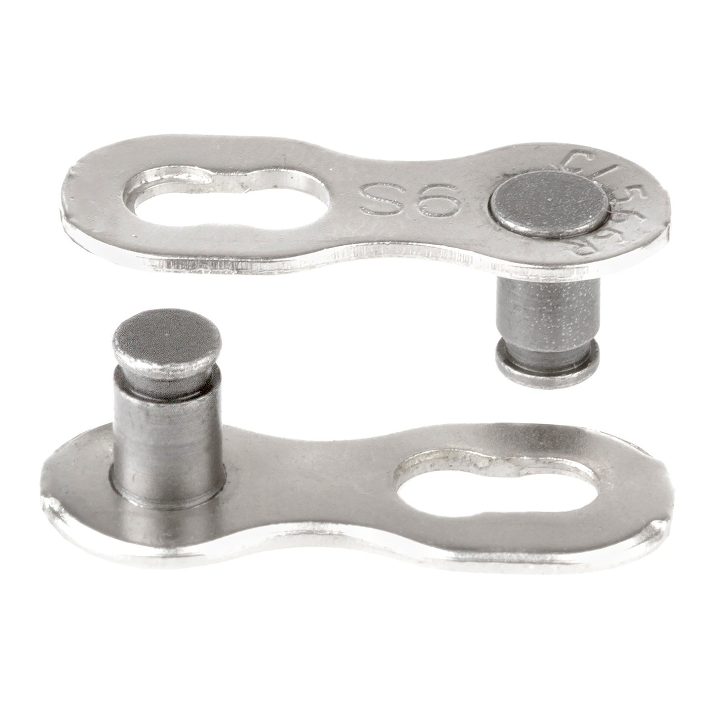 M-Wave sluitschakel 9V. 1/2x11/128 - 6.6 mm. zilver