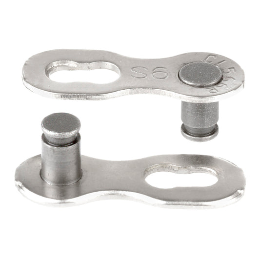 M-Wave sluitschakel 9V. 1/2x11/128 - 6.6 mm. zilver