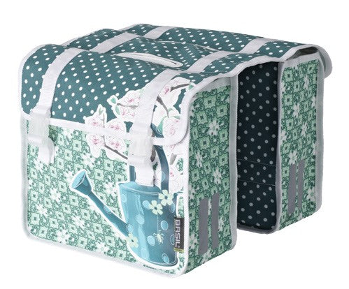 Basil 17448 Jasmin Scrap-double bag, dubbele tas kids, 20 liter turquoise