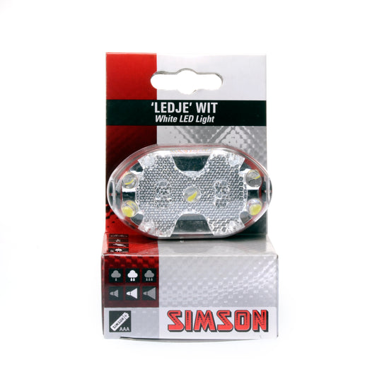 Simson 020756 batterij LED voorlicht wit incl. batterijen