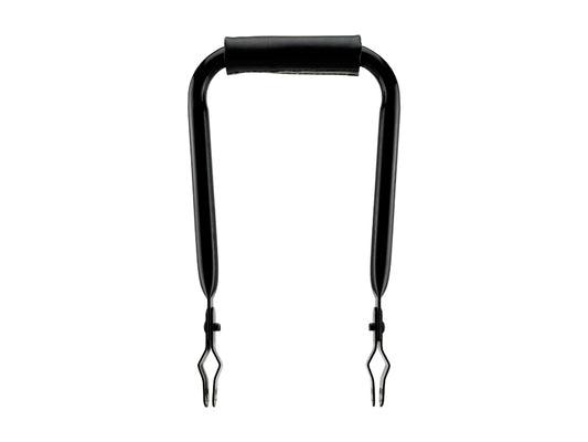 Simson 021898 rugleuning smal zwart met vinyl rugkussen