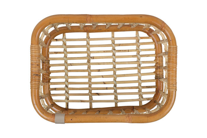 Basil 13079 Green Life Rotan fietsmand M 18L. naturel bruin