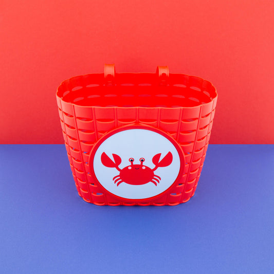Widek fietsmandje Explorer Clappy Crab rood
