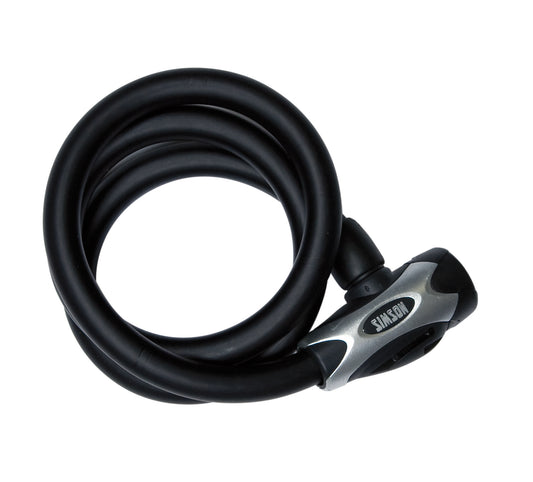 Simson 020841 spiraalslot exellent size L 15 mm. x 100 cm. mat zwart