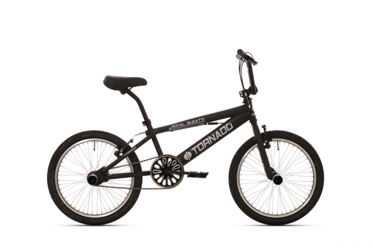 Freestyle BMX Luxe mat zwart, zwarte banden