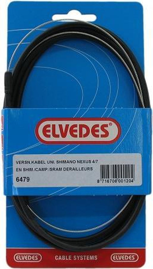 Elvedes 6479 versnellingskabel Nexus 3V. & derailleur zwart RVS binnenkabel
