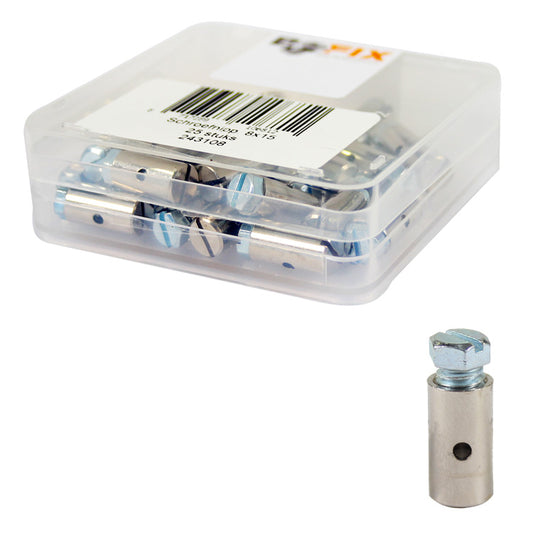 Schroefnippel 8 x 15 - Ø 2,5