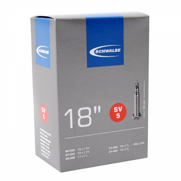 Schwalbe Bib. SV 5 - 40 mm. / 32/47-355/400 / 18x1.50/1.75 / 18x1.3/8 / 17x1.1/4 -10412313