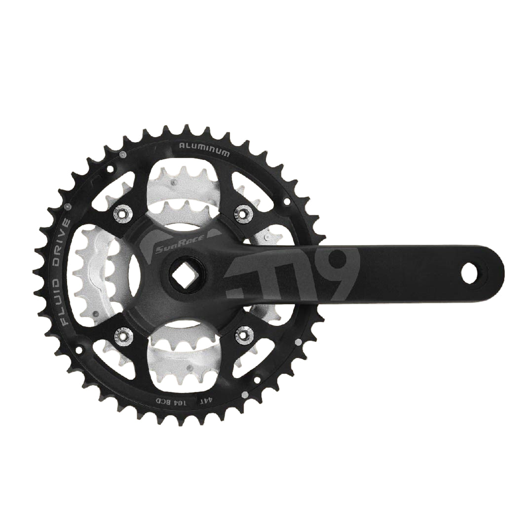 Sun Race FCM914 triple 9 spd. 44/32/22T. 175 mm. (-3 mm.)