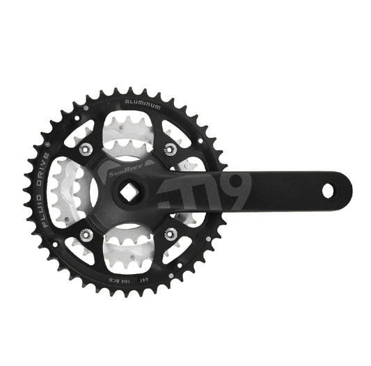 Sun Race FCM914 triple 9 spd. 44/32/22T. 175 mm. (-3 mm.)