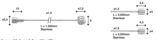 Elvedes 2017161 universele kabel splitter set met optionele abs functie
