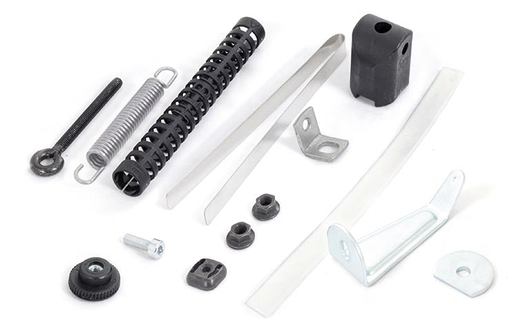 Hebie stuurdemper universeel tot 62 mm. zwart/RVS