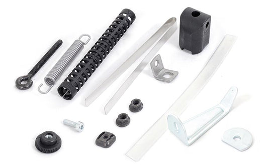 Hebie stuurdemper universeel tot 62 mm. zwart/RVS