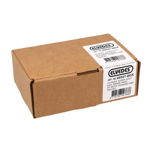 Elvedes 6854T-BOX disc brake pad soft compatible o.a. Shimano en Tektro (10)