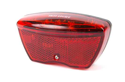 IkziLight achterlicht op drager reflectie E4 en 8 cm. fit 5 Tech LED rood - bulk