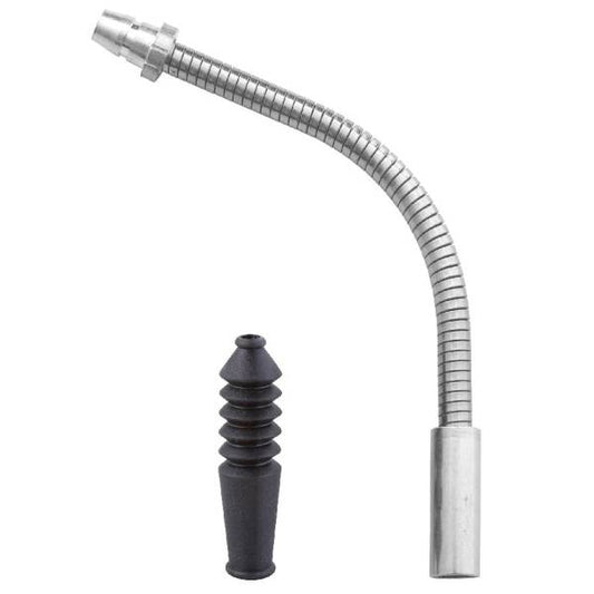 Elvedes CP2012032 v-brake bochtje flex Ø5,0 mm. RVS met v-brake rubber