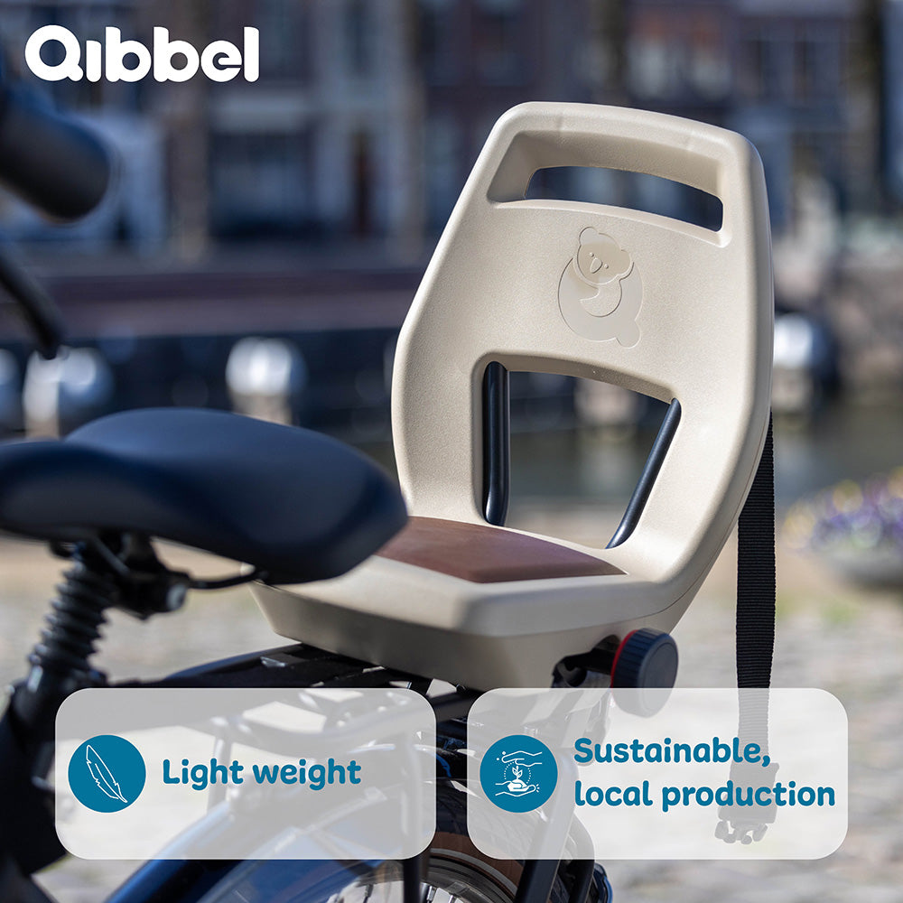 Qibbel Q380 Junior 6+ - Longtail edition - Midnight Black -black/black - zonder voetsteunen en voetbeschermingsplaten