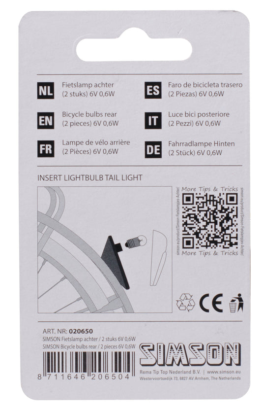 Simson 020650 fietslampje achter (2)