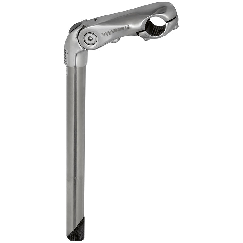 Ergotec verstelbare stuurpen Kobra Vario Tube quill 22.2/25.4 300/90 mm. zilver SL:2
