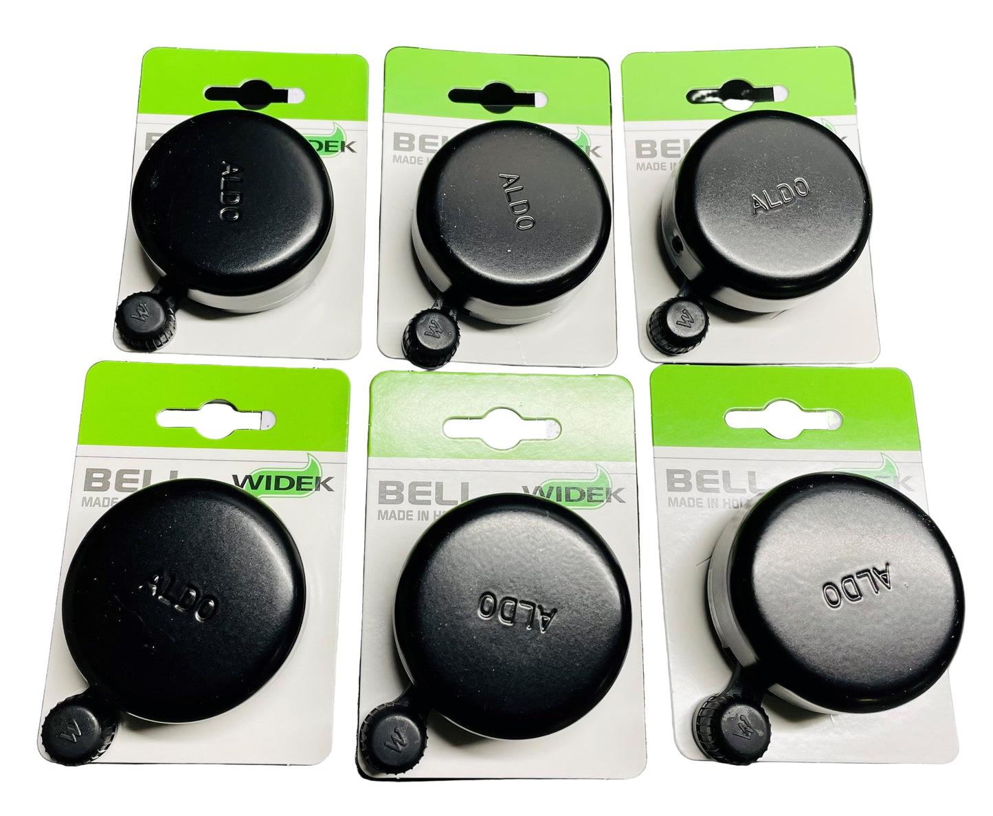 Widek stalen bel ALDO zwart met kunststof klepel op Widek kaart